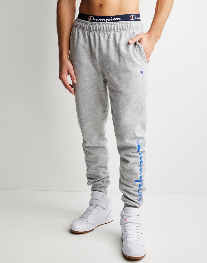 Jogger Champion Hombre - Powerblend Fleece Chasing Waves ( Gris ) 4529603-YE